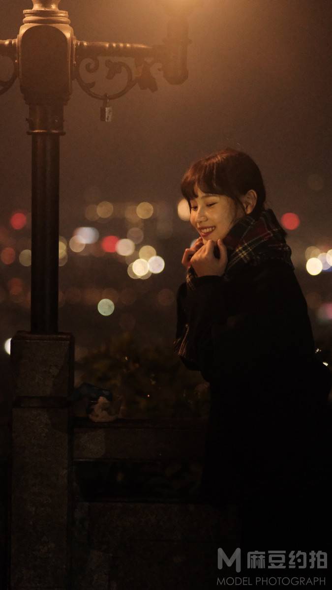 夜景模特