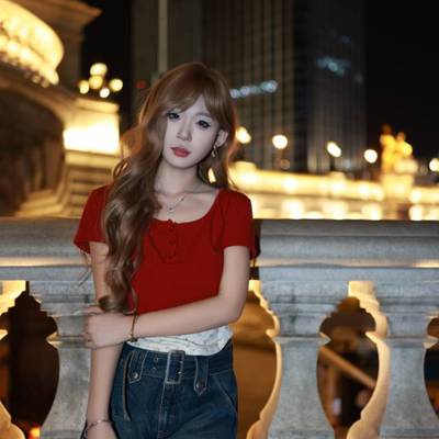 夜景模特