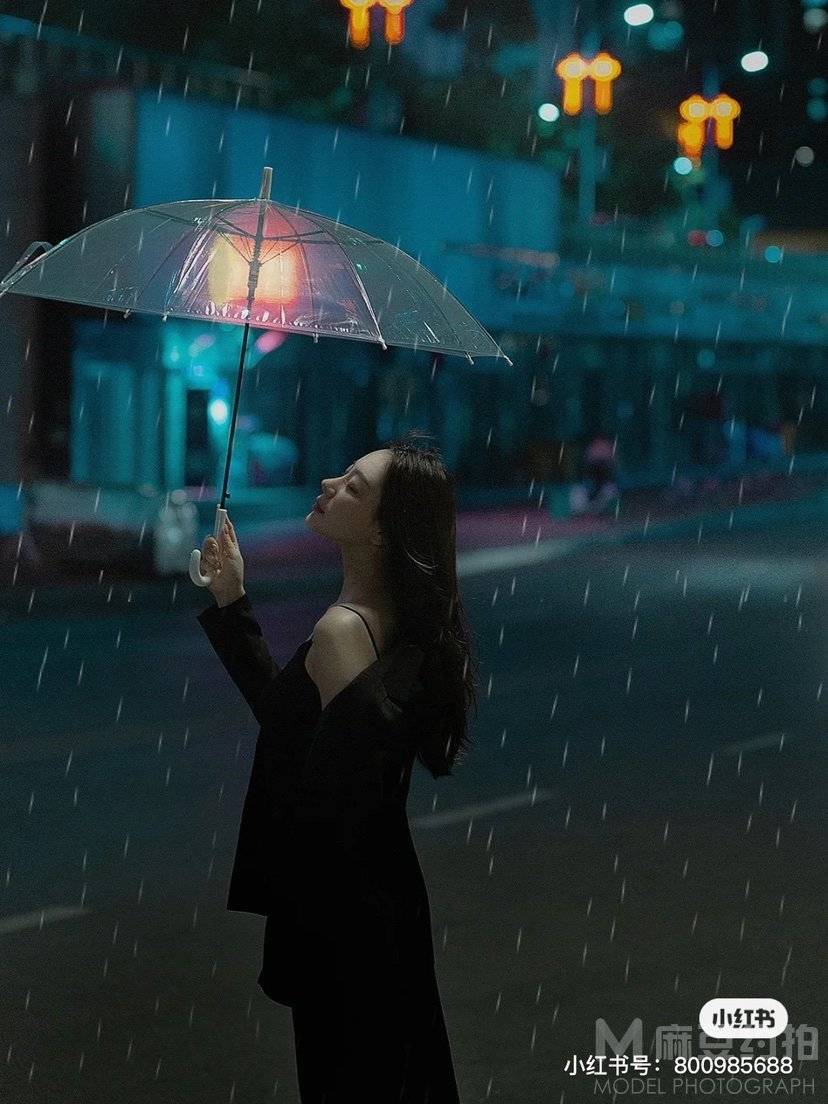 夜景模特