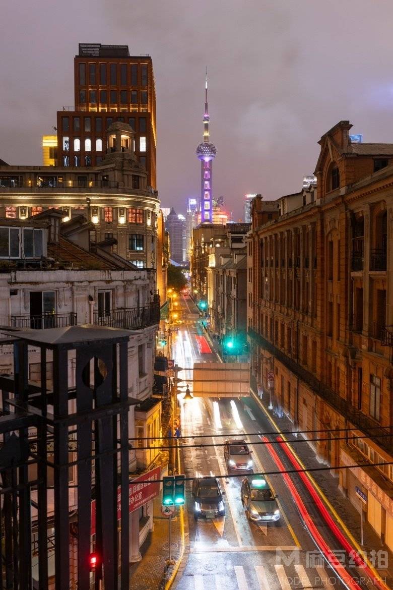 夜景模特