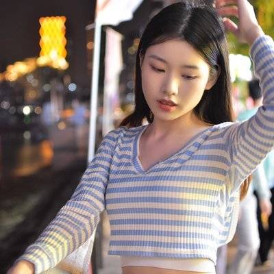 夜景模特