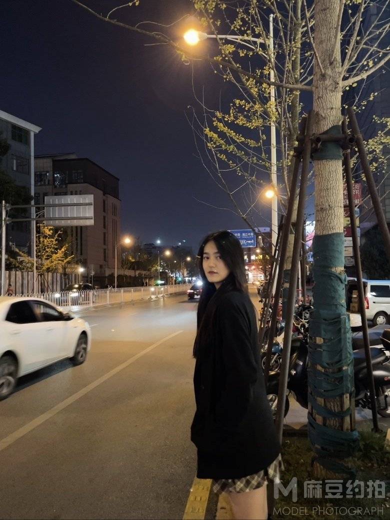 夜景模特