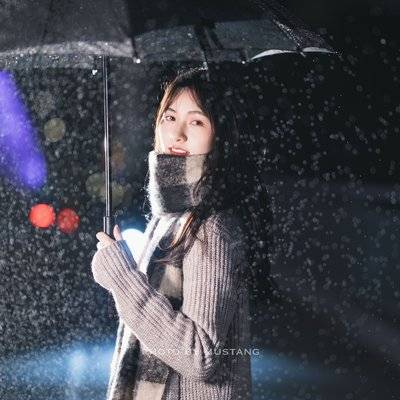 夜景模特