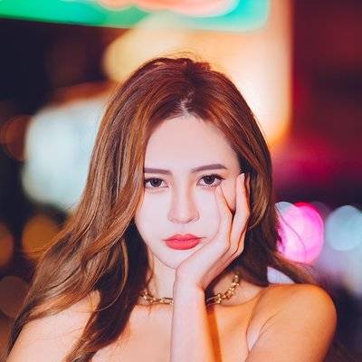 夜景模特