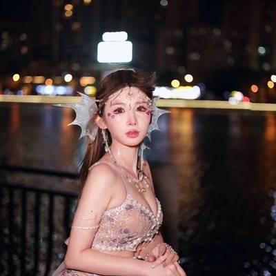 夜景模特