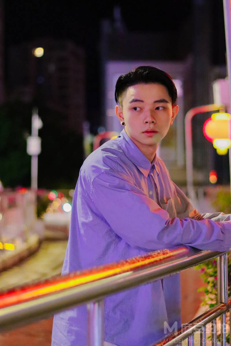 夜景模特
