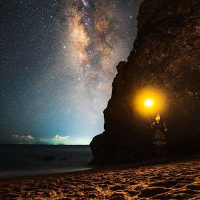 夜景模特
