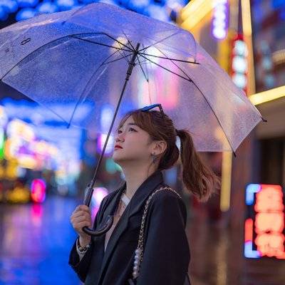 夜景模特