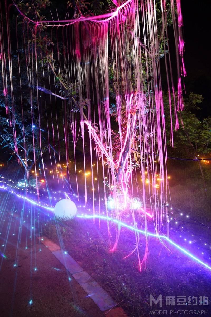 夜景模特