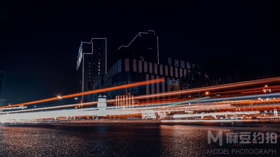夜景模特