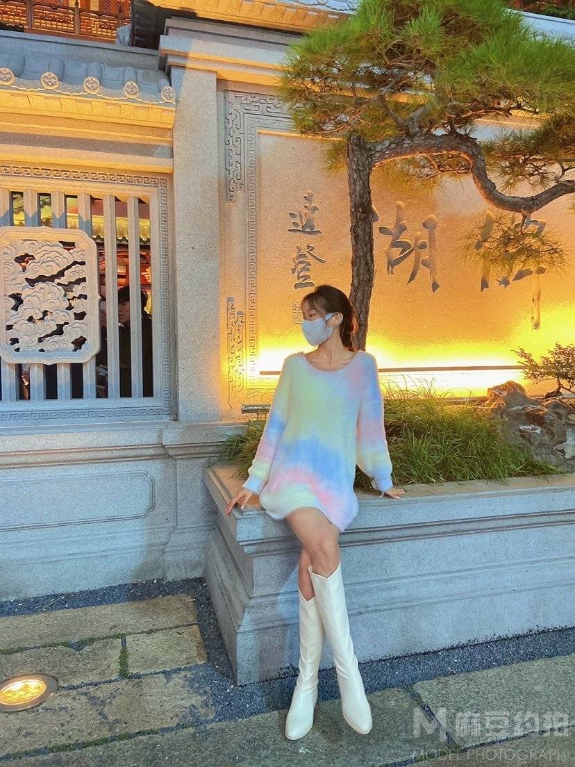 夜景模特