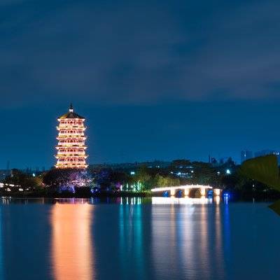 夜景模特