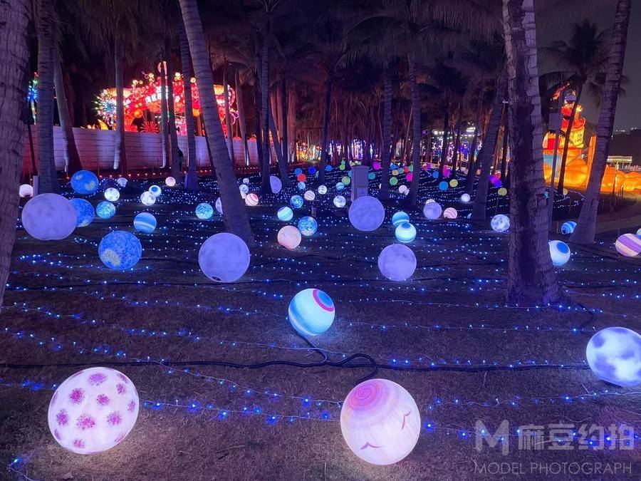 夜景模特