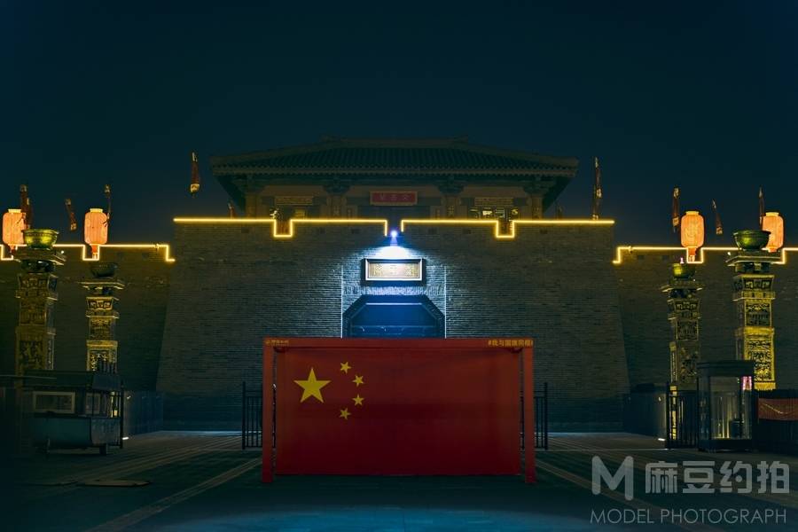 夜景模特