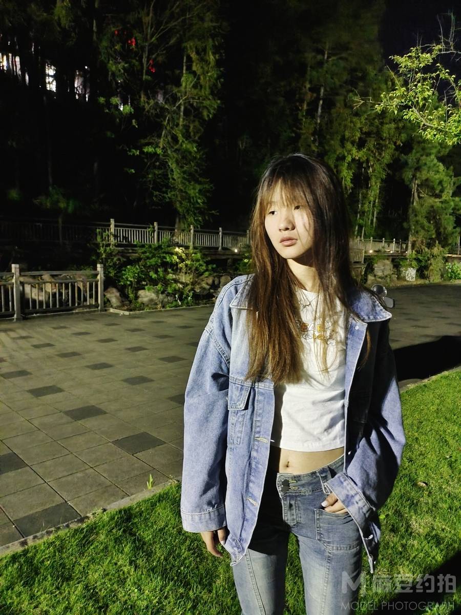 夜景模特