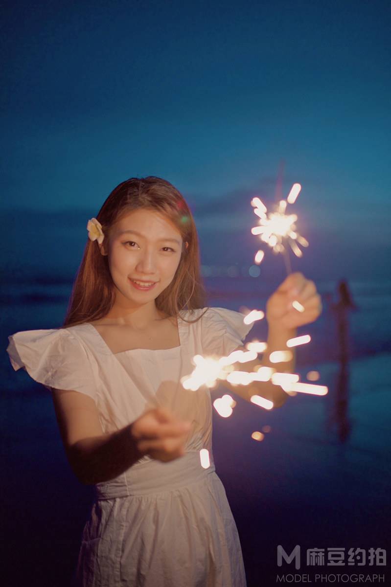 夜景模特