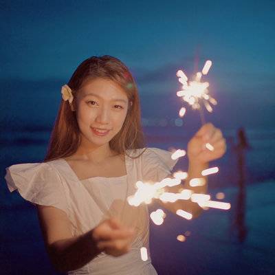 夜景模特