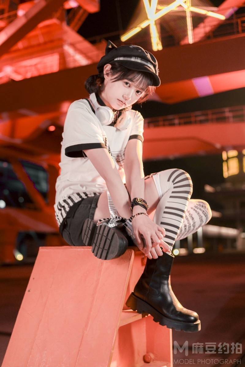 夜景模特
