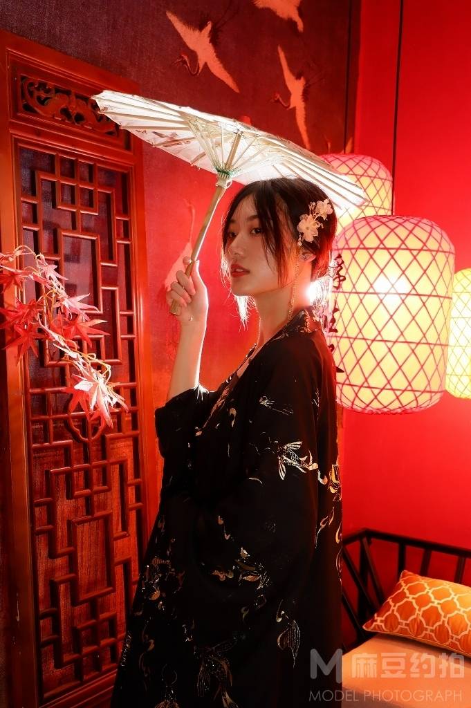 夜景模特