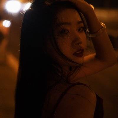 夜景模特