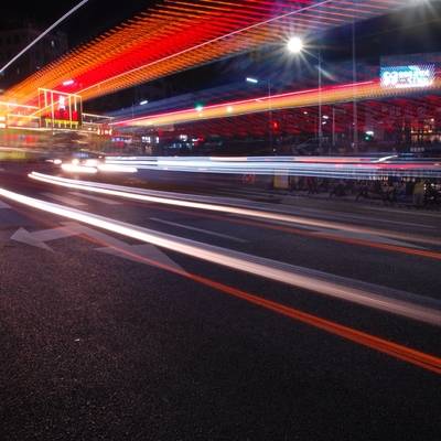 夜景模特