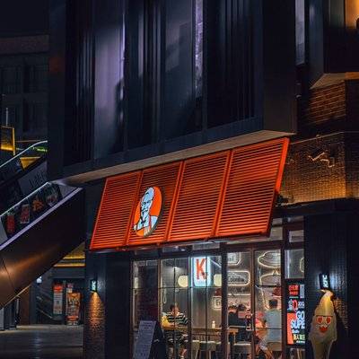 夜景模特