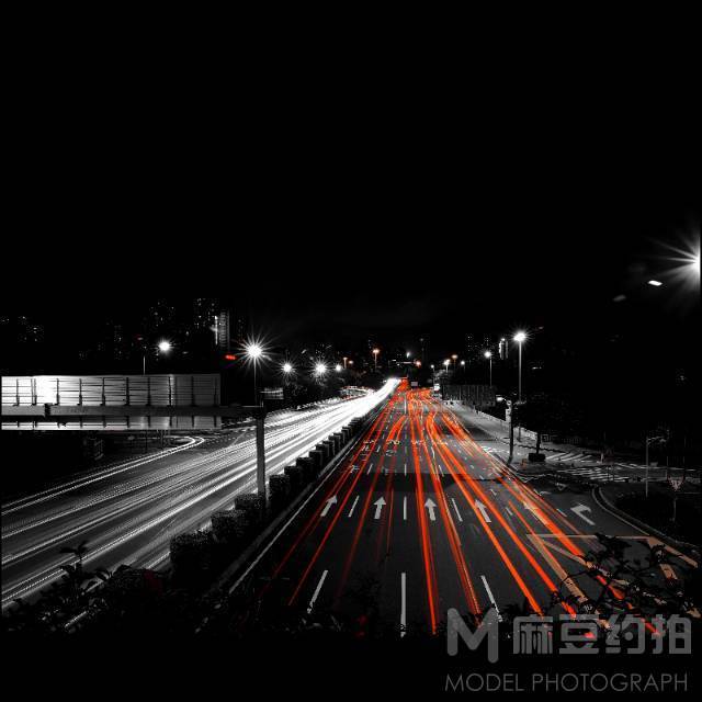 夜景模特