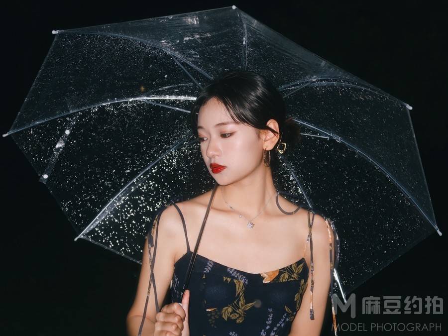 夜景模特