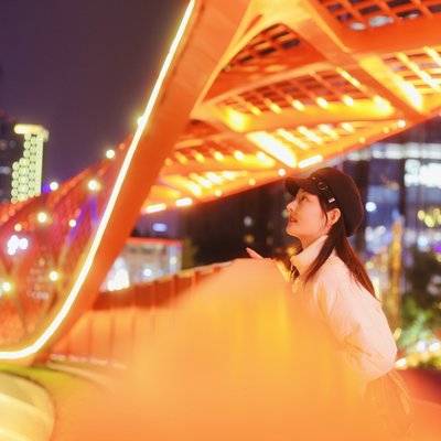 夜景模特