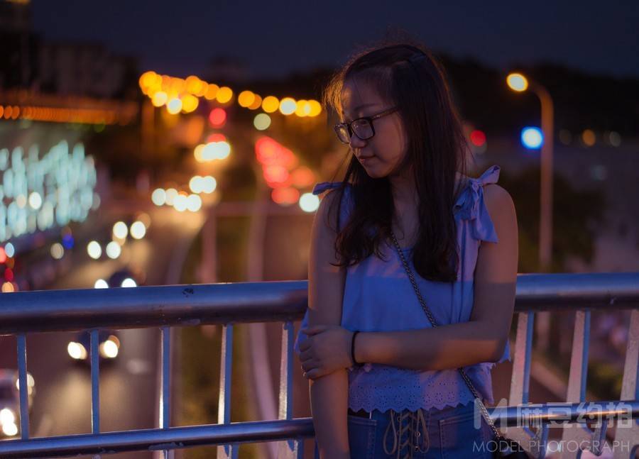 夜景模特