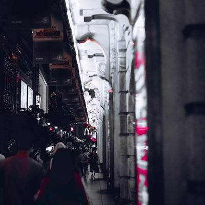 夜景模特