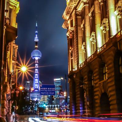 夜景模特