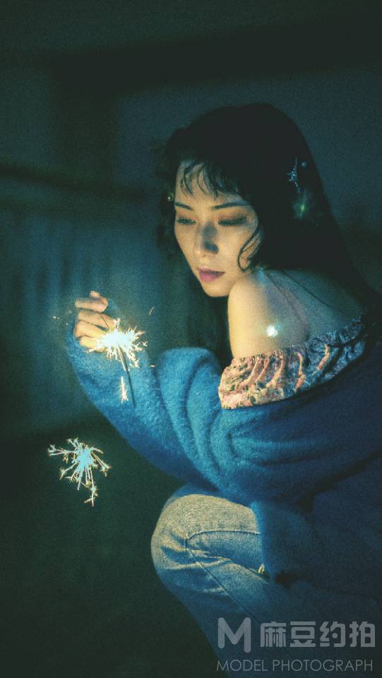 夜景模特