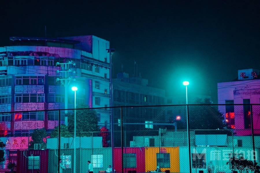 夜景模特