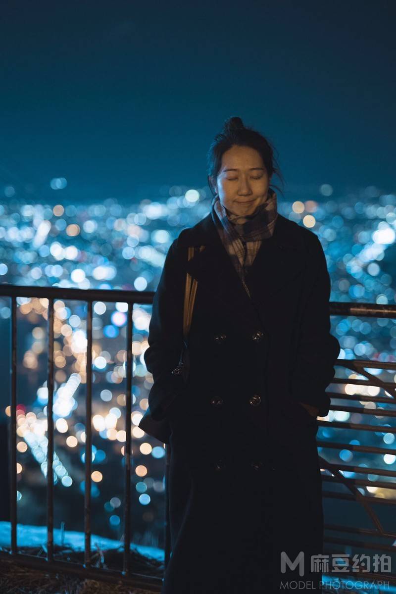 夜景模特