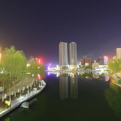 夜景模特