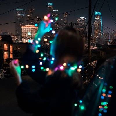 夜景模特