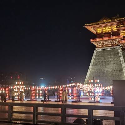 夜景模特