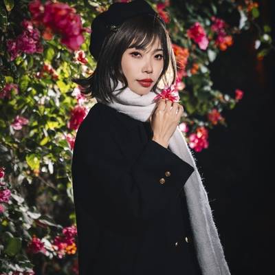 夜景模特