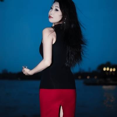 夜景模特