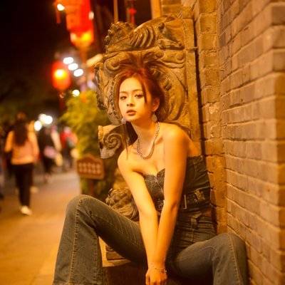 夜景模特