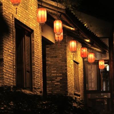 夜景模特