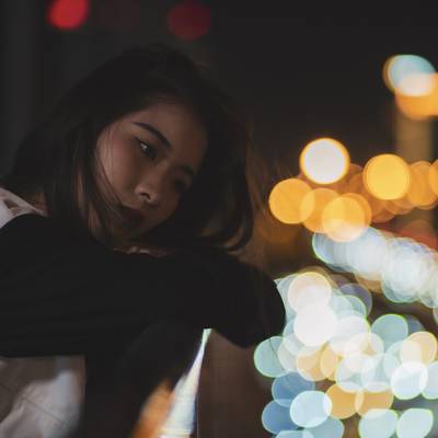 夜景模特