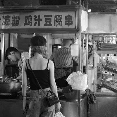 夜景模特