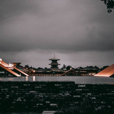 夜景模特