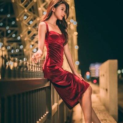 夜景模特