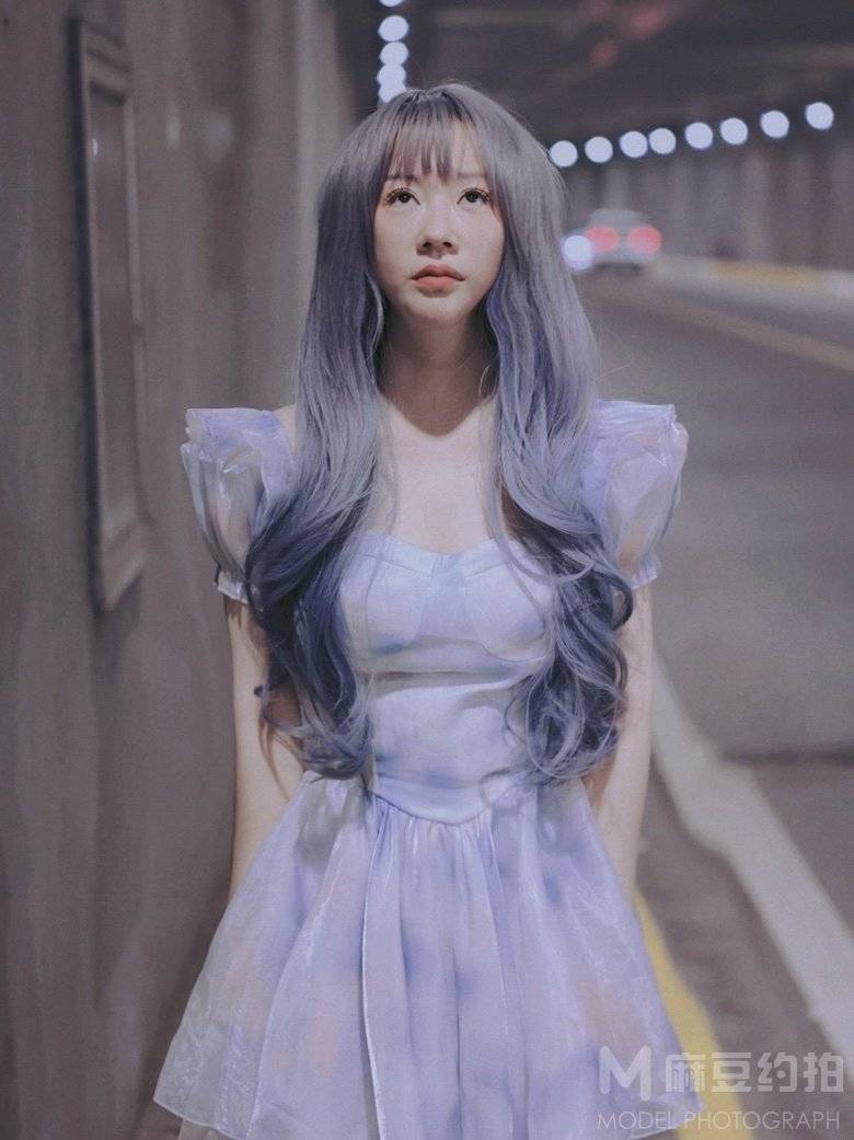夜景模特