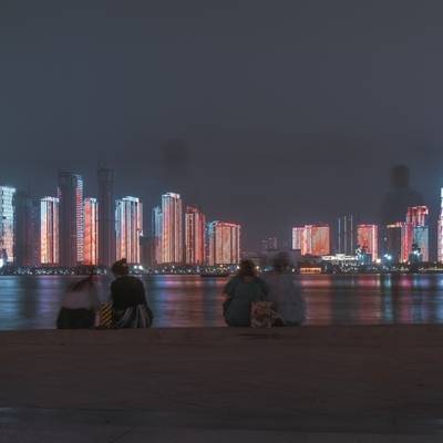 夜景模特