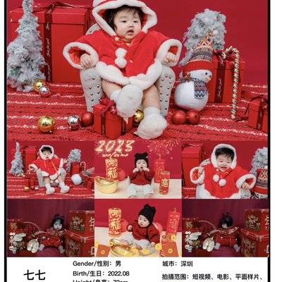儿童摄影模特