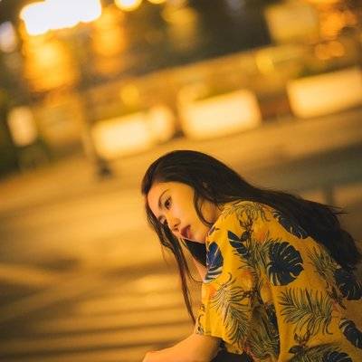夜景模特